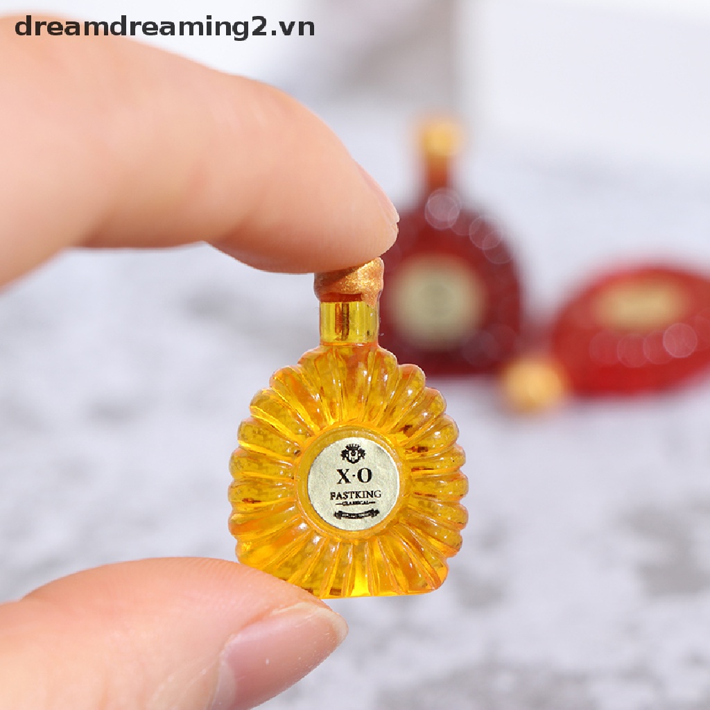 Bộ 5 Chai Rượu mini Tỉ Lệ 1: 12 Dùng Để Trang Trí Nhà Búp Bê
