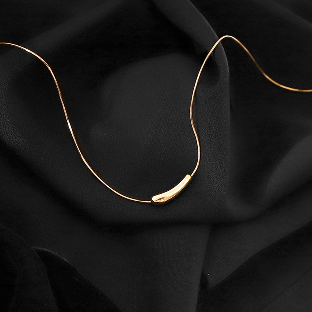 Vòng cổ Bằng Thép Titan Mặt Hình Quả Trứng Phong Cách Hàn Quốc Thời Trang Cho Nữ