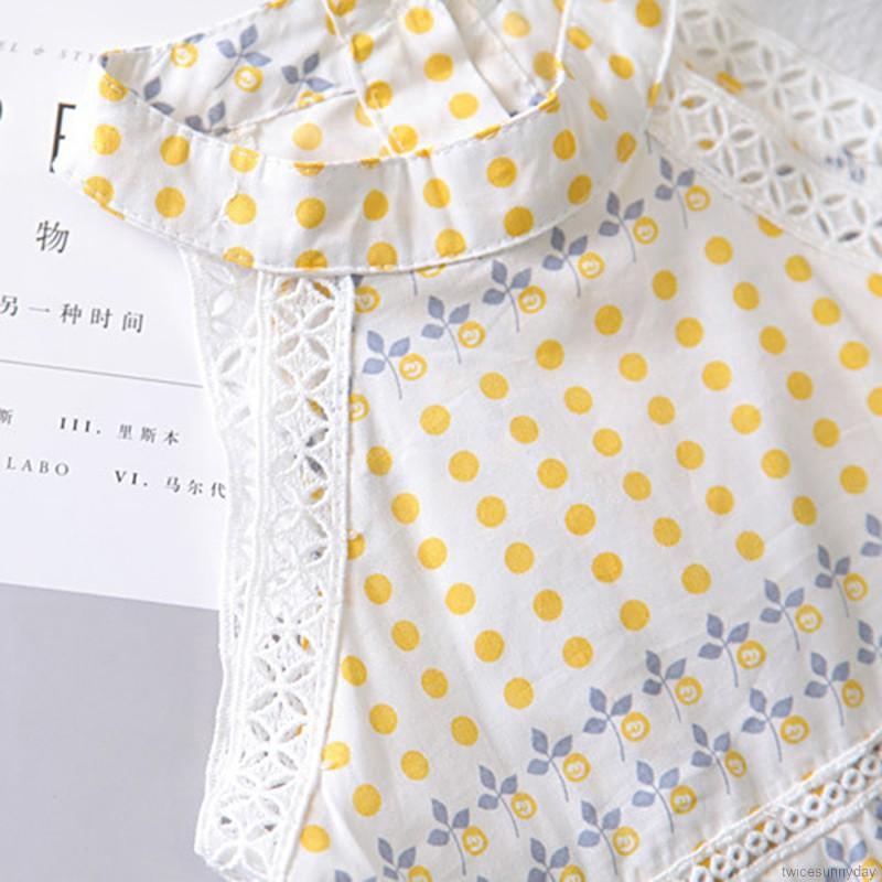 Đầm sát nách cổ tròn xinh xắn đáng yêu dành cho bé gái