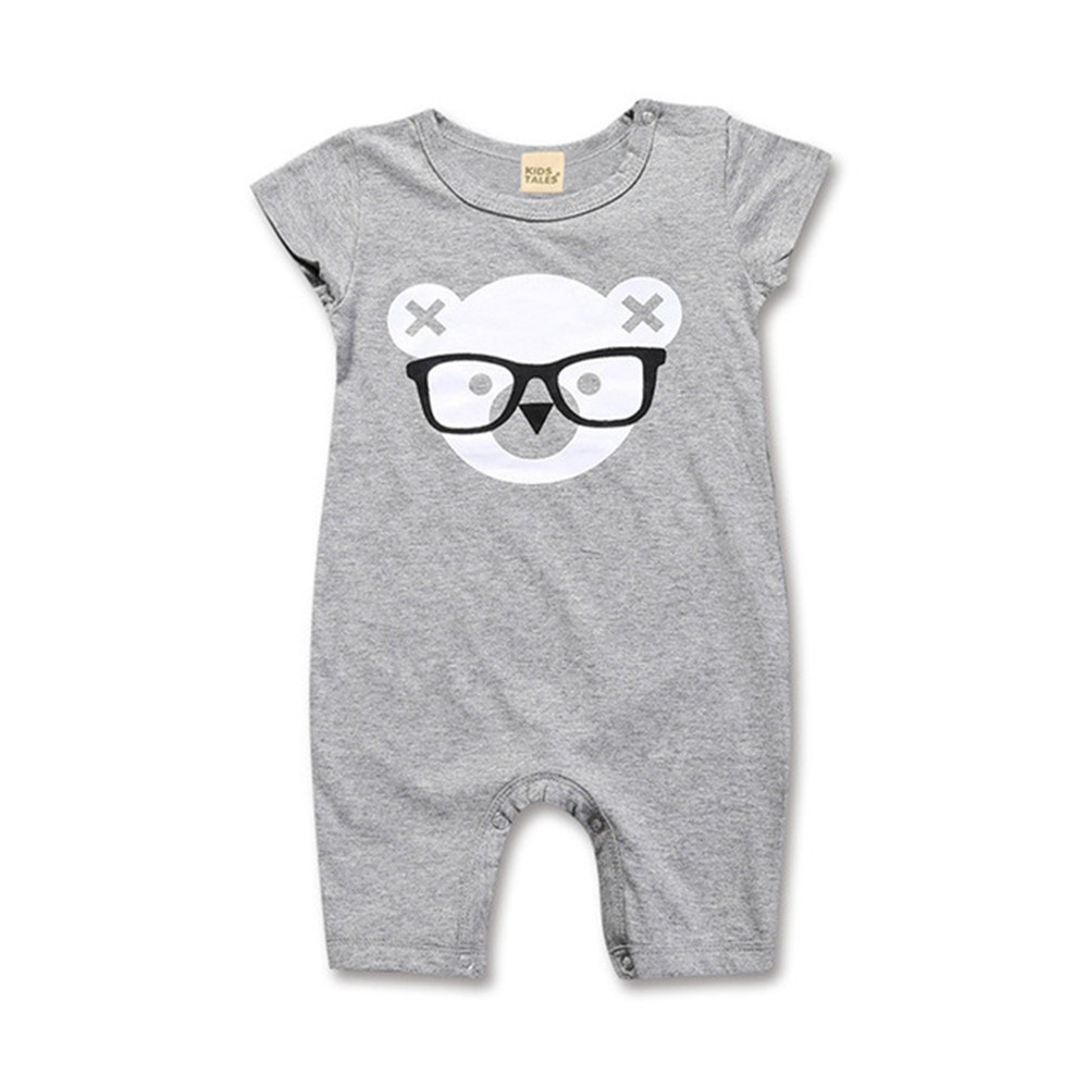 Jumpsuit Tay Ngắn Chất Cotton Cho Trẻ Sơ Sinh