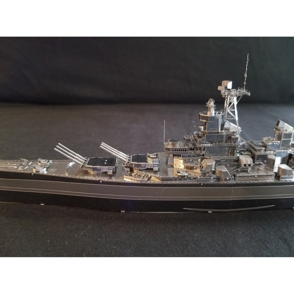Chưa Ráp Mô Hình Thép 3D Tàu Chiến Piececool Thiết Giáp Hạm Hải Quân Mỹ USS Missouri BB-63 Battleship