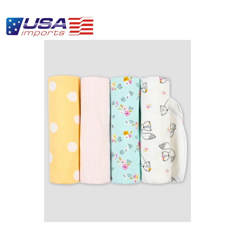 Set 4 khăn Swaddle Gơ Bờ Auth Từ Mỹ (206-05-7470)
