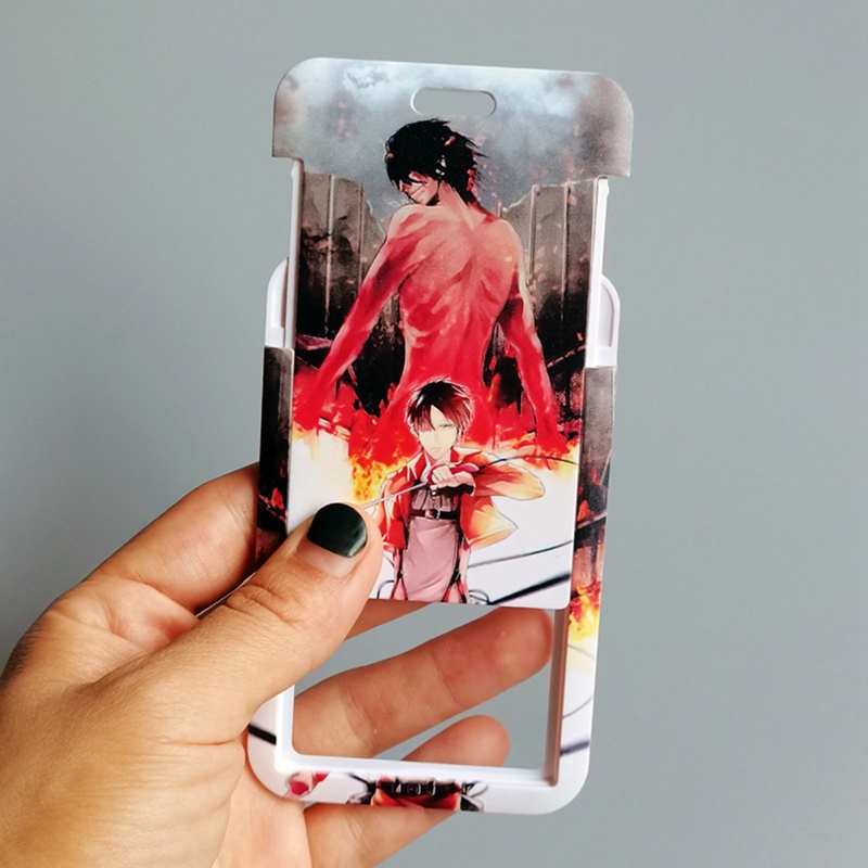 Dây đeo thẻ cho id / usb / điện thoại in hình anime Attack On Titan