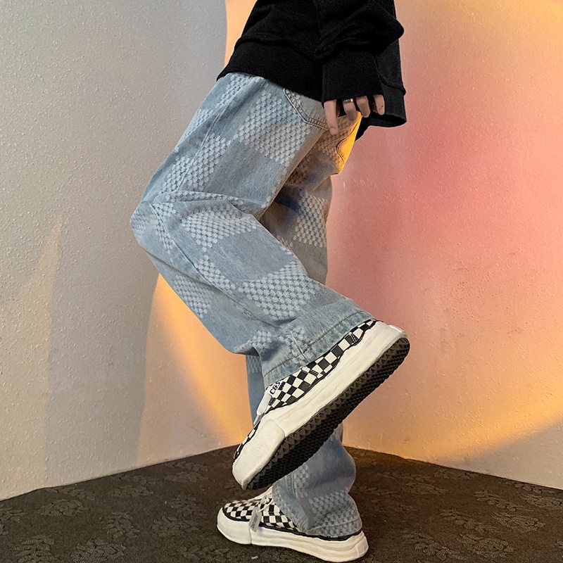 Quần jeans ống rộng phong cách hip hop thời trang sành điệu cho nam size m-3xl