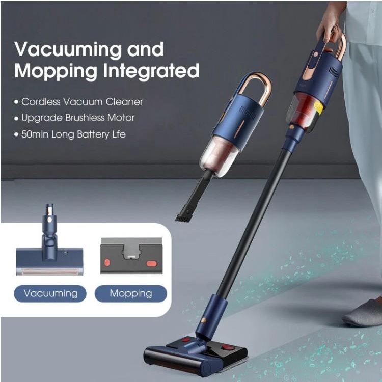 Máy hút bụi, lau sàn không dây cầm tay phiên bản mới Deerma DEM - VC20 PRO