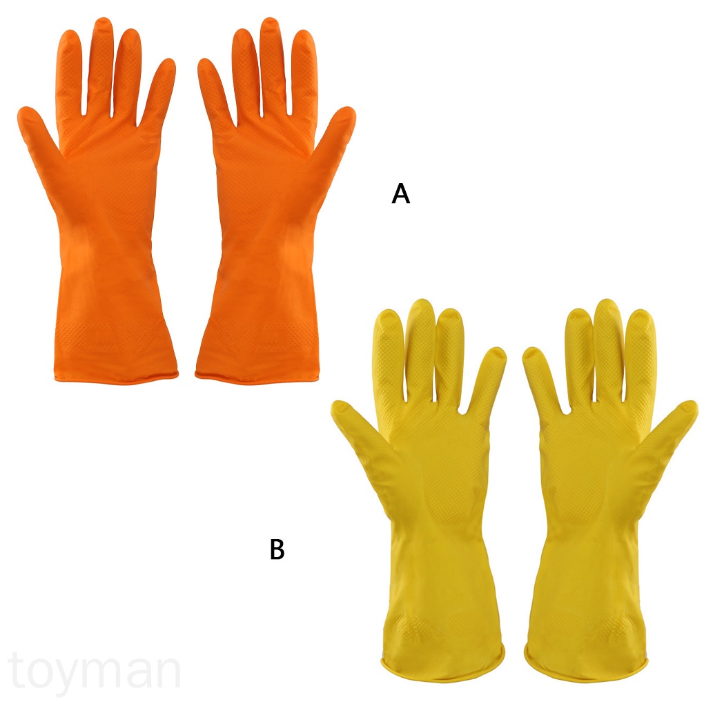 Găng tay cao su latex mỏng chống thấm nước dùng rửa chén/ làm vườn