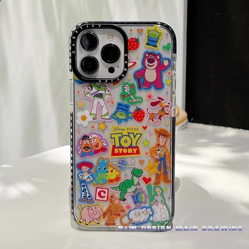 Ốp Điện Thoại Mềm Chống Sốc Màu Dạ Quang In Hình Hoạt Hình Toy Story Cho iPhone 14 13 12 11 Pro MAX 7Plus 8Plus X XS MAX XR