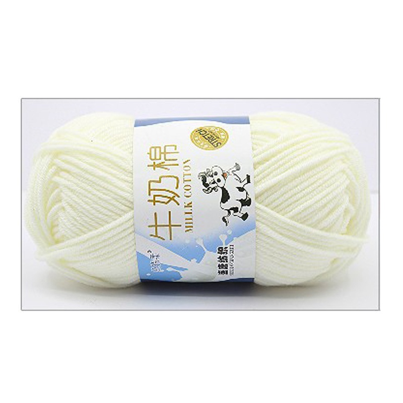 Cuộn Len Sợi Cotton 5ply 50g Dùng Để Đan Len / Đan Áo Quần