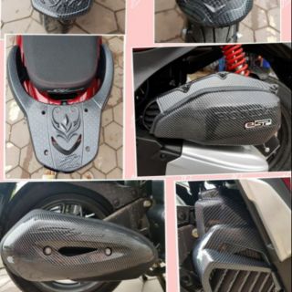 Bộ bảo vệ,trang trí xe sh mode 2013-2019 cacbon.