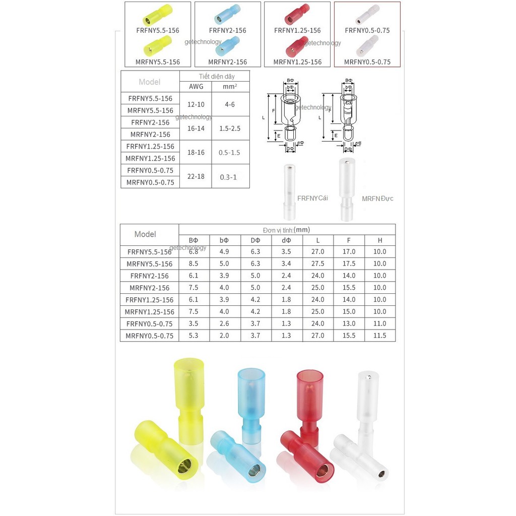 5 cặp cút nối dây điện thẳng nối dây ĐẦU CỐT NỐI NHANH DÂY ĐIỆN ĐẦU ĐỰC ĐẦU CÁI FRFNY-MRFNY0.5-0.75-1.25-1.6-2-156 FRFNY