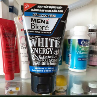 sữa rửa mặt men's biore sáng nam tính 100g