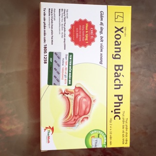 Xoang bách phục- thực phẩm bảo vệ sức khỏe