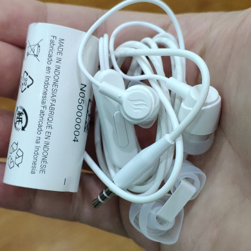 Tai nghe dây 3,5 Vsmart chính hãng, new, Hàng VN chất lượng, độ bền cao,  tích hợp mic đàm thoại, tặng kèm tip cao su