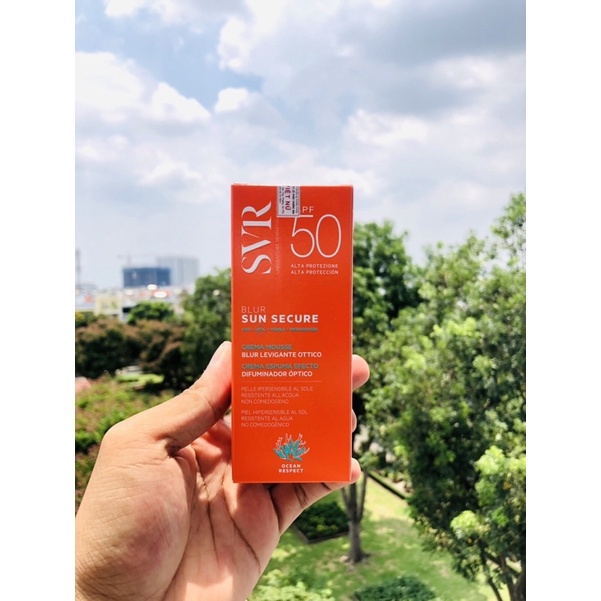 Kem chống nắng có màu giúp che khuyết điểm SVR SUN SECURE Blur SPF50 50ml