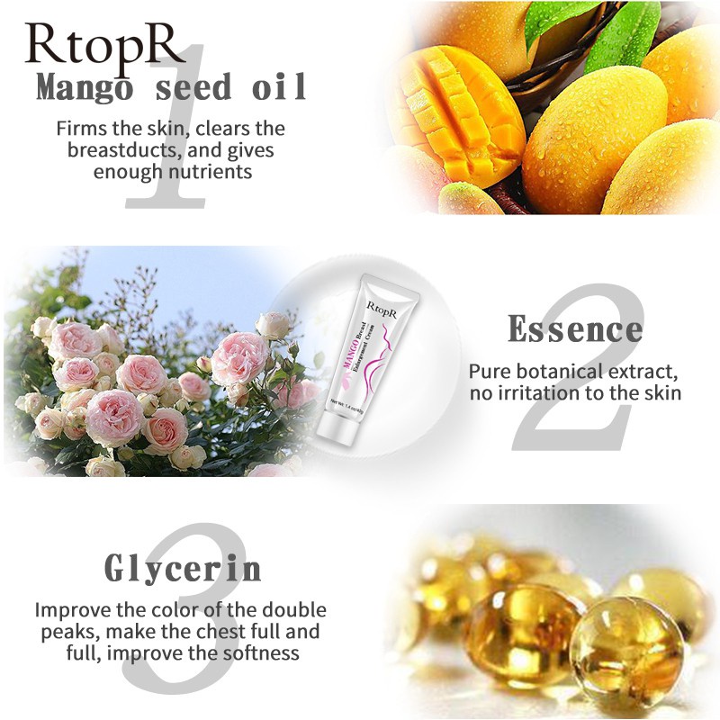 [Mẫu mới] Kem Nở Ngực RtopR  Chiết Xuất Xoài Làm Săn Chắc Và Nâng Ngực Cho Nữ 40g | BigBuy360 - bigbuy360.vn