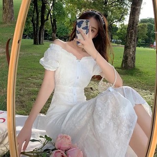 váy tiểu thư trắng