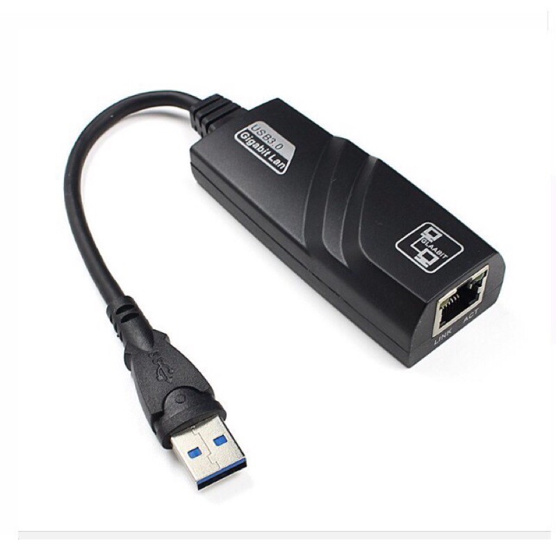 USB To Lan - Cáp Chuyển Đổi USB 3.0 Sang Lan 10-100-1000 Mbps Gigabit .Dây chuyển đổi USB 3.0 sang cổng mạng lan RJ45