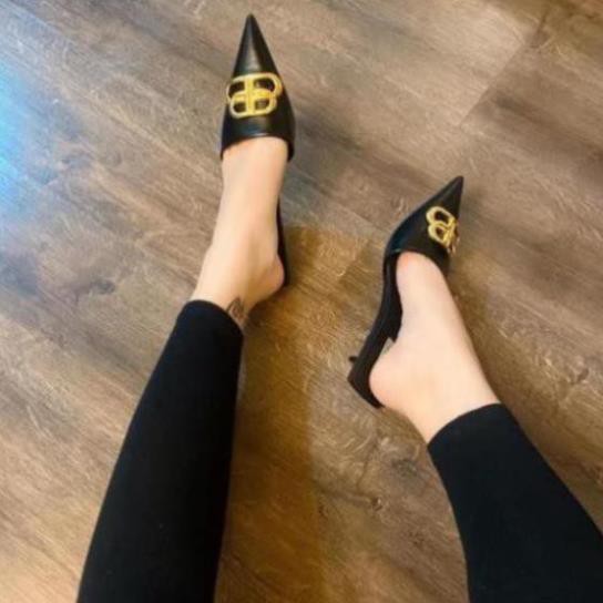 ( Bão Sale ) | Bán Chạy | HOT Tháng 7 Sục bb mũi nhọn gót 3 cm khóa ngang Tốt Nhất Rồi ! NEW ⁶ ' $ ' !