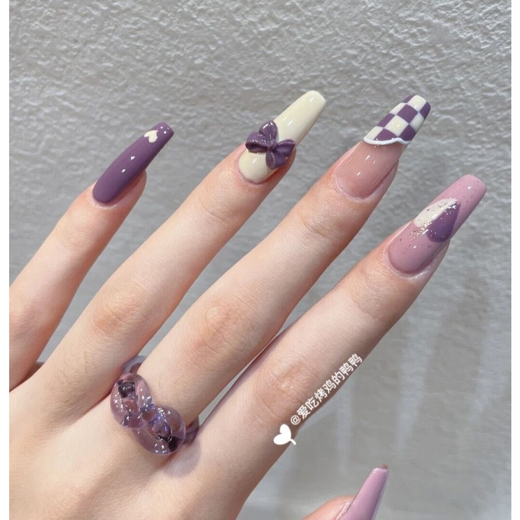 Charm nơ trang trí móng, phụ kiện Nail nơ