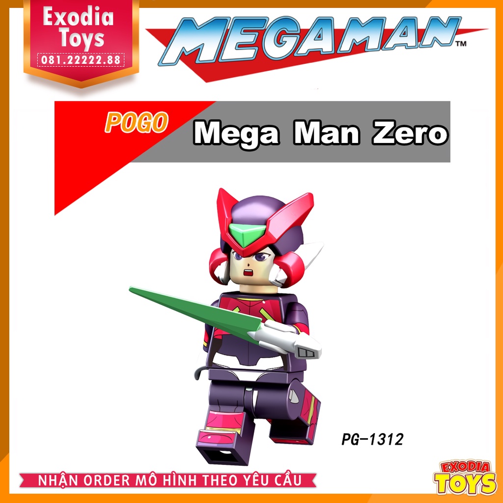 Xếp hình Minifigure Nhân vật trò chơi Rockman (Mega Man) - Đồ Chơi Lắp Ghép Sáng Tạo - POGO PG8137