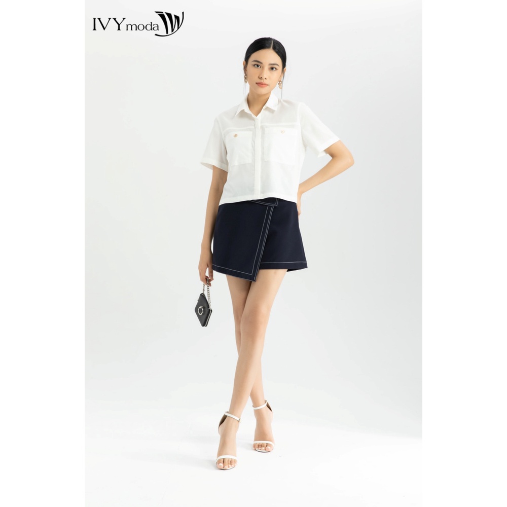 [NHẬP WABRTL5 GIẢM 10% TỐI ĐA 50K ĐH 250K ]Quần sooc nữ giả váy IVY moda MS 20B8547