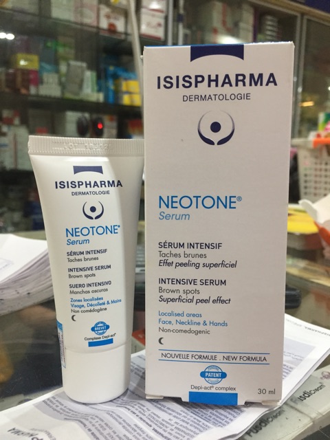 NEOTONE SERUM ISI PHARMA. Kem hỗ trợ trị nám , tàn nhang dành cho da thường va da nhạy cảm