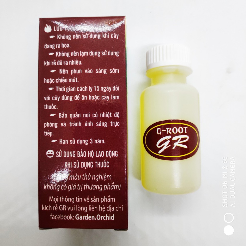 Chế phẩm Kích rễ G – Root dùng cho hoa lan và nhiều loại cây trồng (giâm, chiết, bôi trực tiếp, phun, tưới,...) 30ml