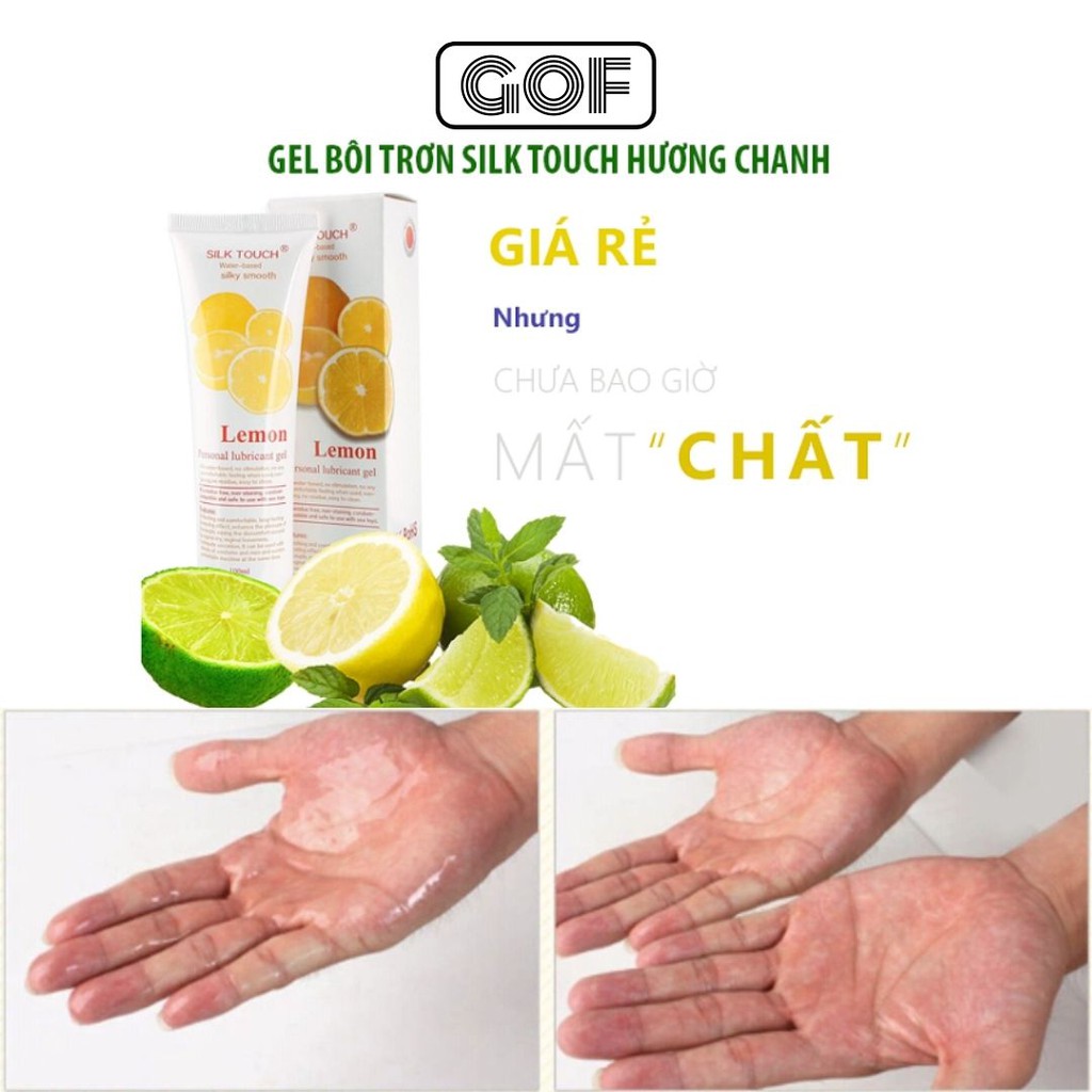 Gel bôi trơn âm đạo Lemon hương chanh 100ml - GoF Store