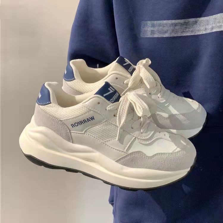 Giày thể thao đế bằng IELGY thiết kế đơn giản phong cách Hàn Quốc thời trang cho nữ