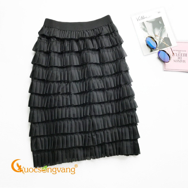 Chân váy xếp ly chân váy midi GLV107 Cuocsongvang