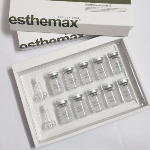 Tế bào gốc dưỡng trắng Esthemax Glutathione Ampoule full set 10 lọ Hàn Quốc