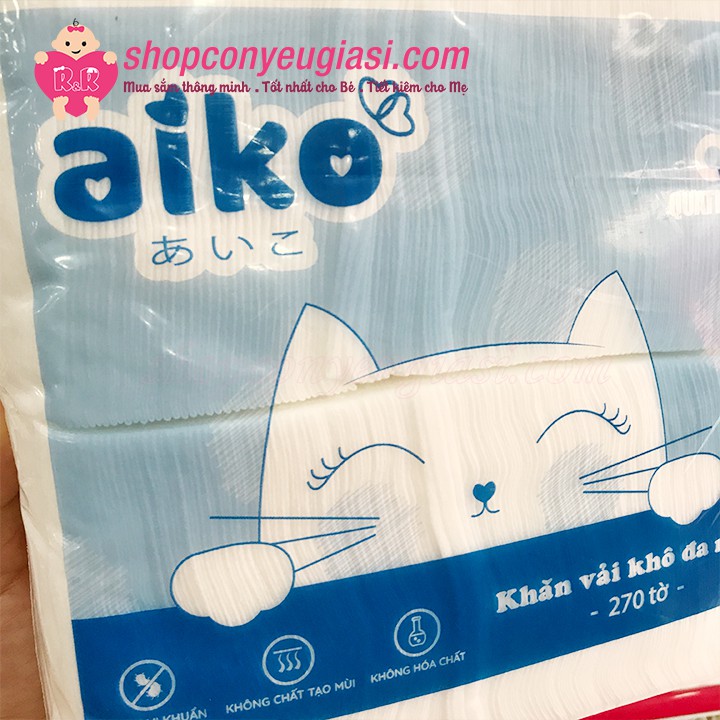 Khăn Khô Đa Năng Aiko Túi - 300g/500g