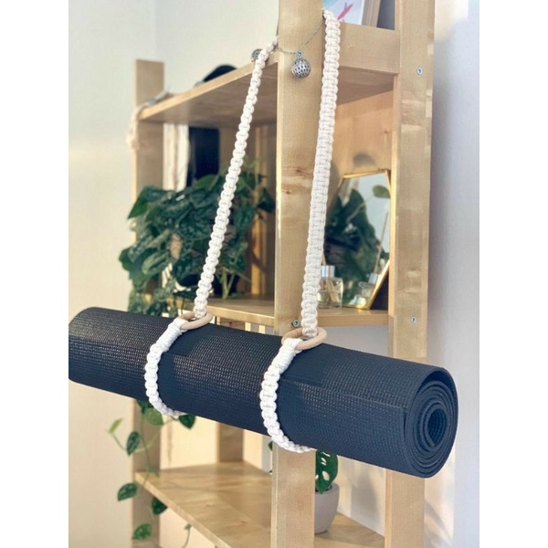 Dây đeo thảm tập yoga macrame handmade nhiều màu