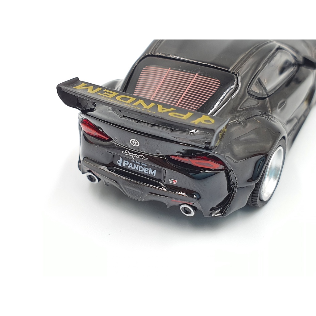 Xe Mô Hình Pandem Toyota GR Supra V1.0 Black LHD 1:64 Mini GT (Đen)