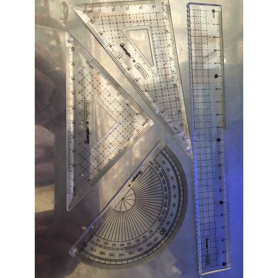 Bộ thước eke 4 chi tiết TourGroups GuangBo  H05323