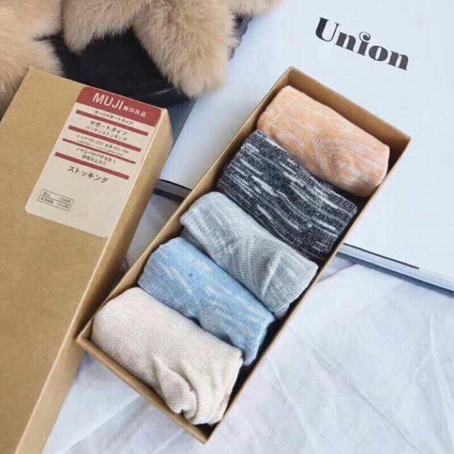 Set tất muji 5 đôi