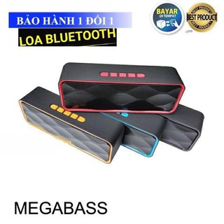 xả loa chào hè Loa Bluetooth SC211 siêu trầm, tích hợp loa kép cho âm thanh sống động hỗ trợ thẻ nhớ TF và đài FM