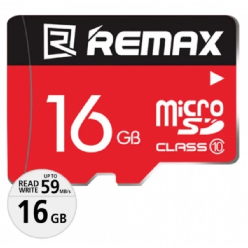 Thẻ nhớ MicroSD chính hãng Remax 16Gb với tốc độ Class 10 chuyên dụng cho camera