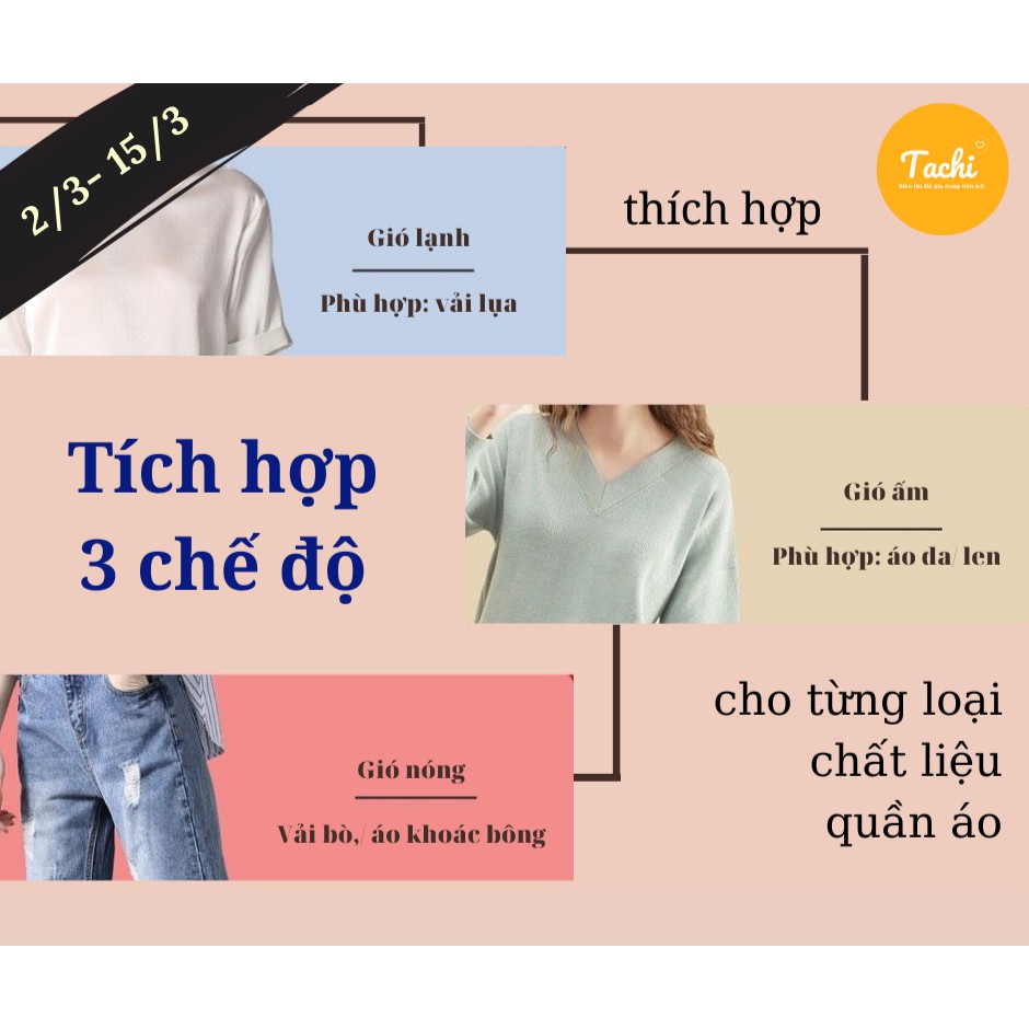 [HÀNG CHÍNH HÃNG - BH 12 THÁNG] Tủ sấy quần áo gấp gọn Tinme, công suất 2000W siêu lớn, 3 chế độ sấy | BigBuy360 - bigbuy360.vn