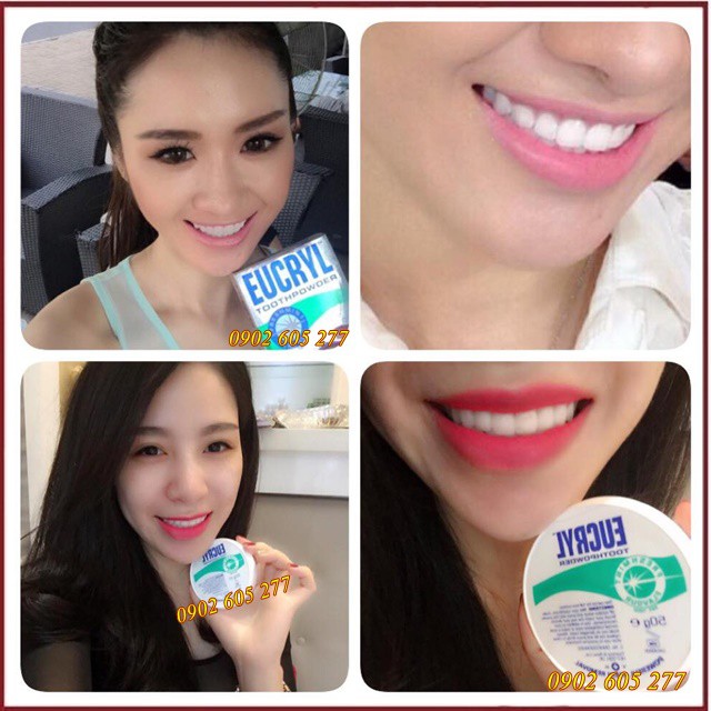 [Hàng chính hãng] Bột Trắng Răng Eucryl Toothpowder 50g