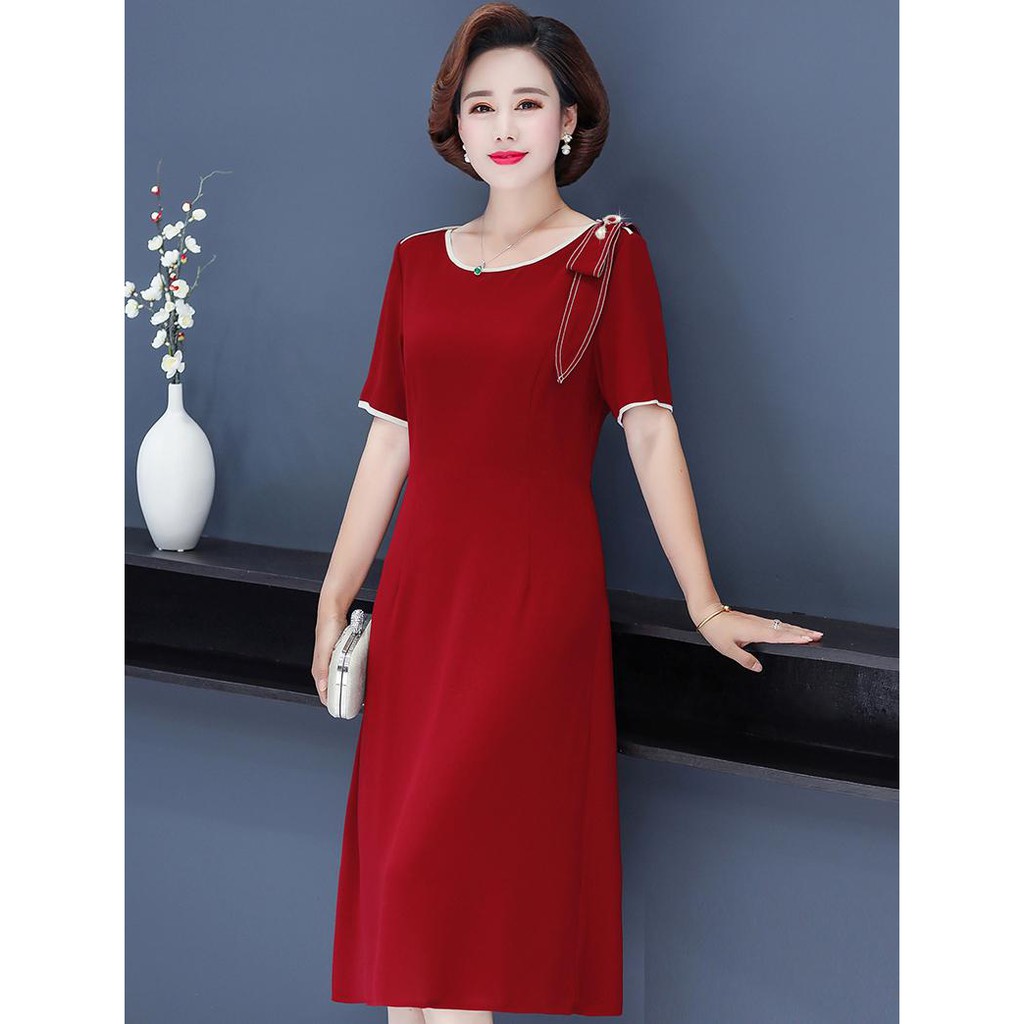 Đầm suông quý bà thiết kế cao cấp có size lớn (size từ M - 5XL)