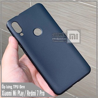 Ốp lưng Xiaomi Mi Play / Redmi 7 Pro nhựa dẻo TPU Đen