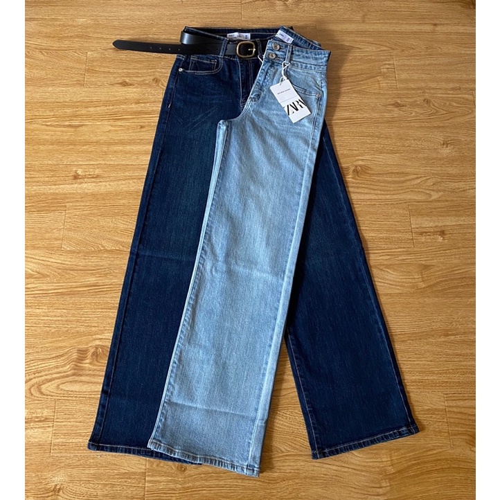 Quần jeans ống suông 2 nút