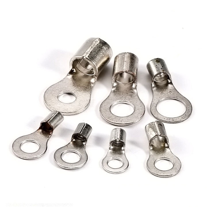 Đầu cos dây điện tròn trần RNB 5.5, đầu cốt bấm dây điện 4mm 6mm, đầu nối điện ắc quy