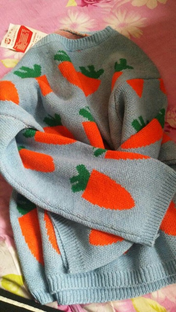 Áo cà rốt siêu xinh-kèm ảnh thật Mã 346