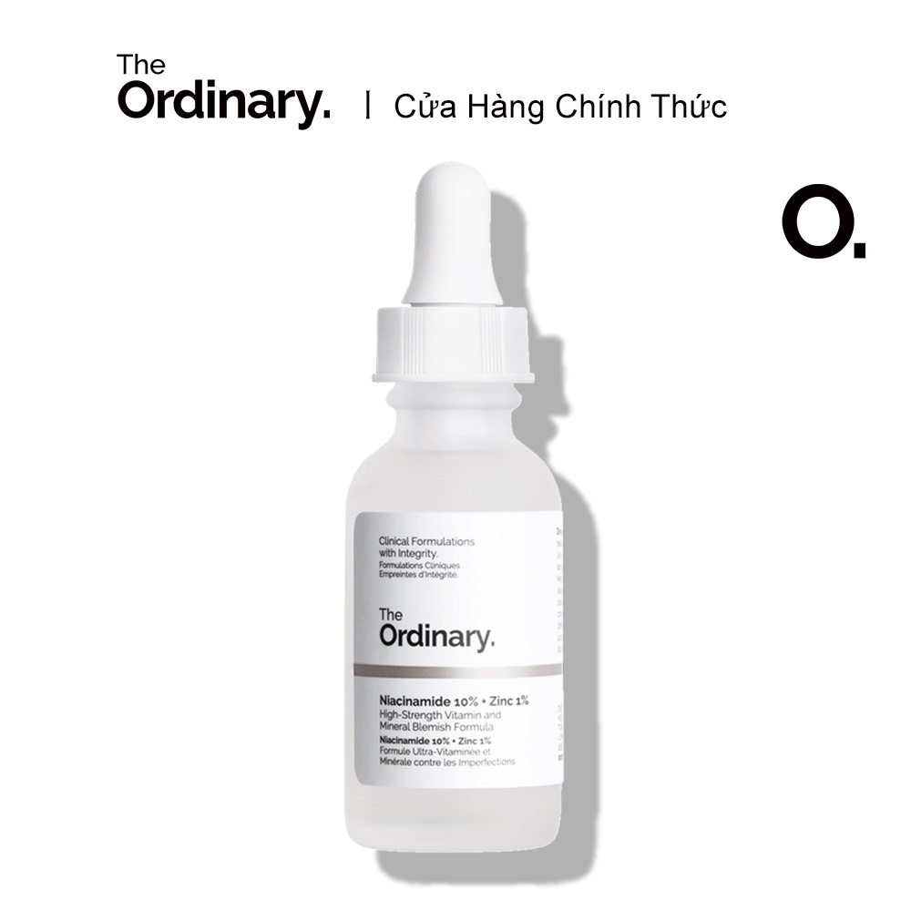 Serum The Ordinary Niacinamide 10% + Zinc 1% Giúp Cân Bằng Bã Nhờn Làm Sáng Da Thu Nhỏ Lỗ Chân Lông 30ml