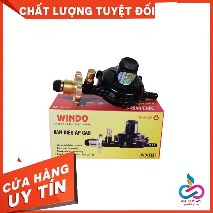 BỘ VAN GIÂY GAS GIẢM ÁP WINDO  DÙNG CHO BÌNH GAS VAN NGANG REN TRONG