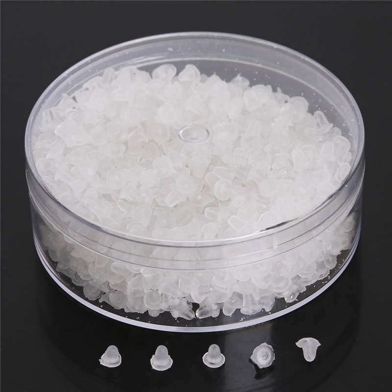 Hộp 450/480 phụ kiện nút chặn phía sau bông tai hỗn hợp dùng làm trang sức thủ công