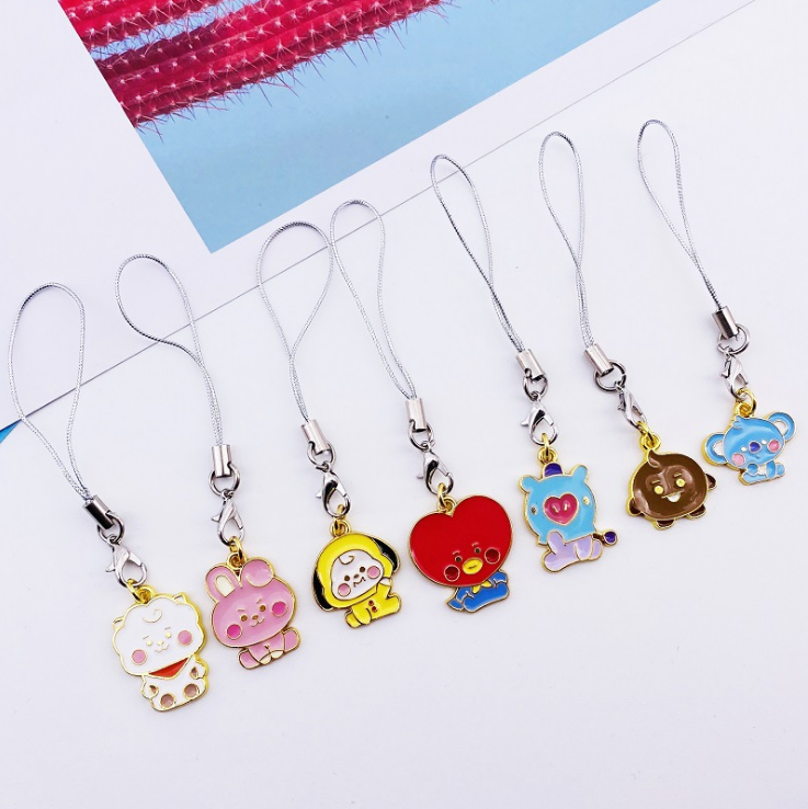 BTS BT21 vòng cổ Mặt Hình Các Nhân Vật Bt21 Trong Bts