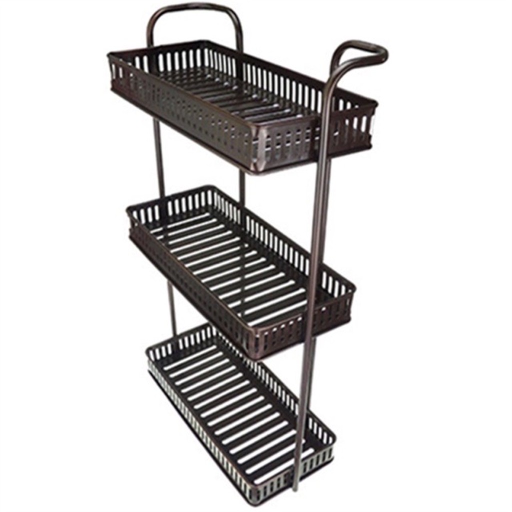 Kệ góc inox sơn tĩnh điện 2 tầng, 3 tầng